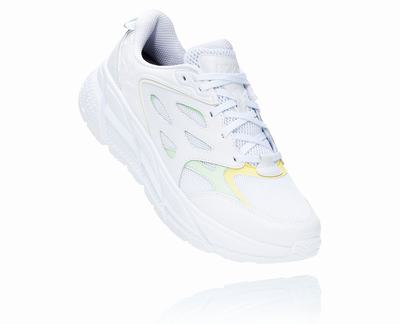 Hoka One One All Gender Clifton L - Sapatilhas De Estrada Mulher - Branco/Verdes Cinzentas, IC39084